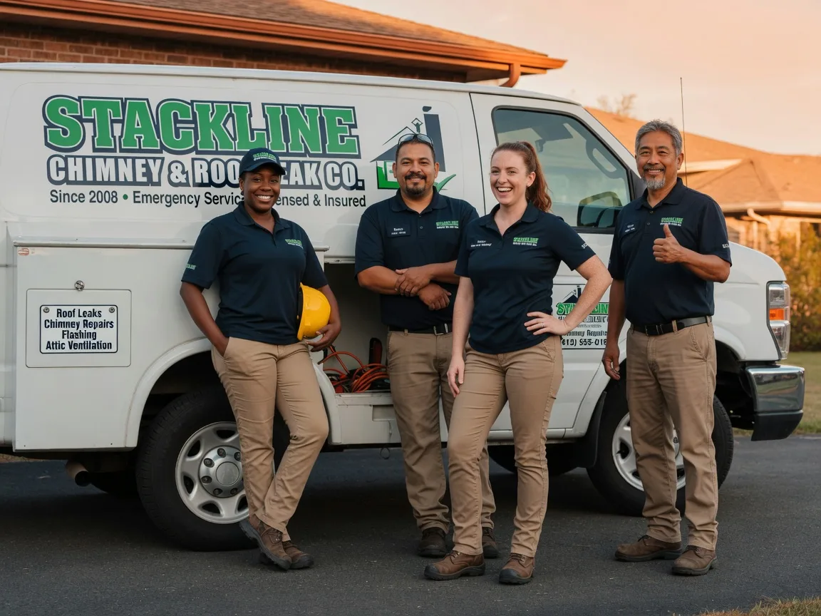 Chimney flashing repair company in Karnack, TX